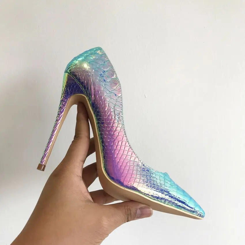2019 Брендовая обувь, женские туфли-лодочки на высоком каблуке, вечерние высоком каблуке для, свадебные туфли, туфли-лодочки с градиентным
