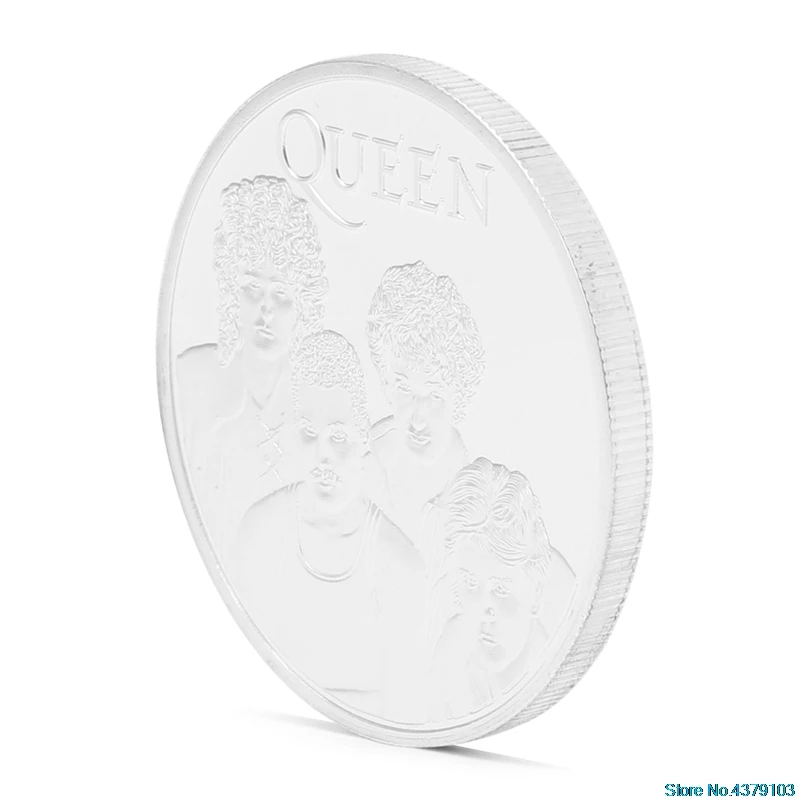 

Queen Band Design Commemorative Coin Zinc Alloy Commemorative Coin Collection No-currency Coins Gift
