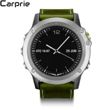 Горячее предложение Высокое качество Роскошный кожаный ремешок замена часы группа с инструменты для Garmin Fenix 3 drp DEC22