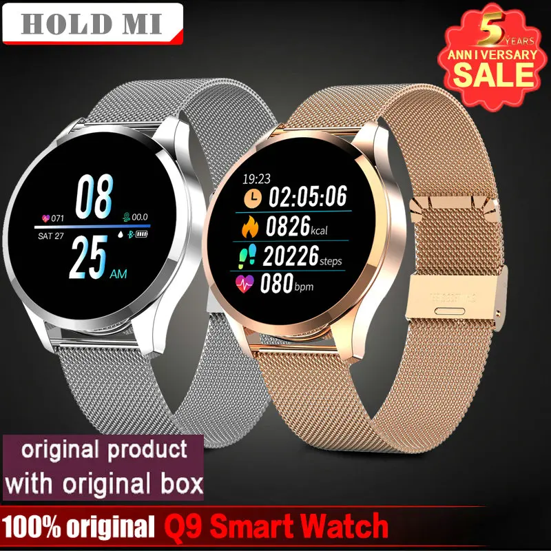 Q9 Смарт часы Bluetooth Водонепроницаемый сообщение напоминание Smartwatch Для мужчин