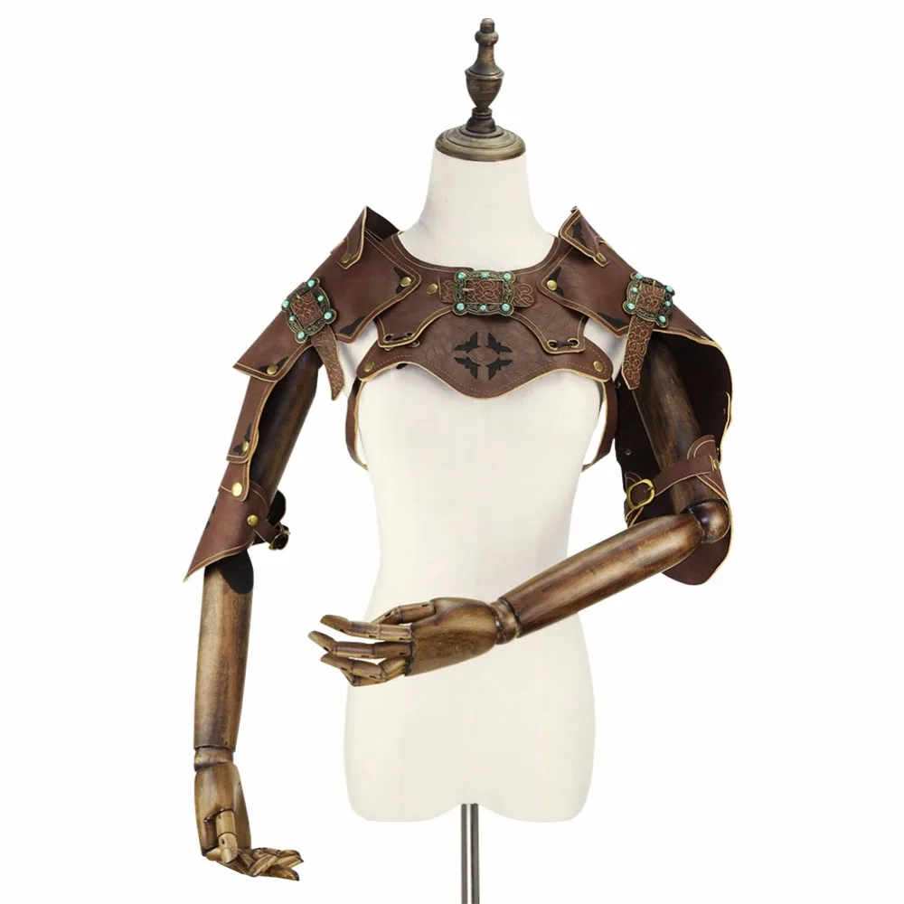 Equipo Duke Punk Cosplay Steampunk de cuero de la PU gótico armadura Vintage porque de desempeño de accesorios para los hombres y las mujeres de Halloween - 1