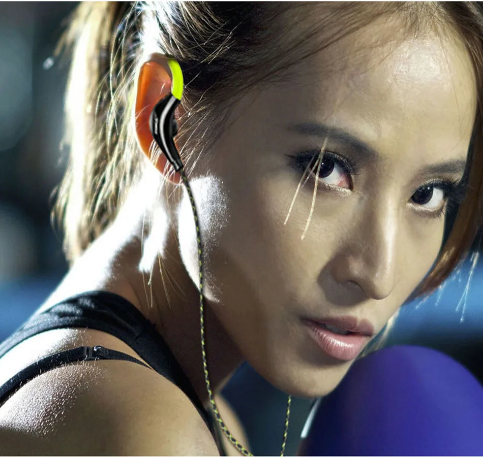 Earphones 3.5mm Sport Earphone Super Stereo Headsets Sweatproof Running Headset With Mic Ear Hook Headphone for Meizu Headphone