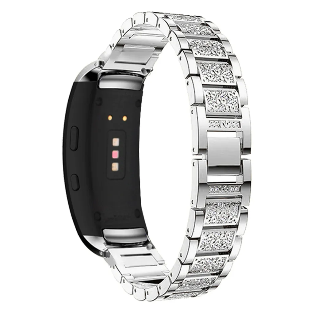 Ouhaobin часы из нержавеющей стали ремешок 22 мм для samsung gear Fit 2/Fit 2Pro Смарт часы браслет для мужчин и женщин 508#2