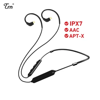 

TRN BT10 Wireless Bluetooth APT-X MMCX/2Pin Connector Cable Waterproof IPX7 For TRN V80 NICEHCK HK6/HK8 NK10 CSR8645 Chip APTX