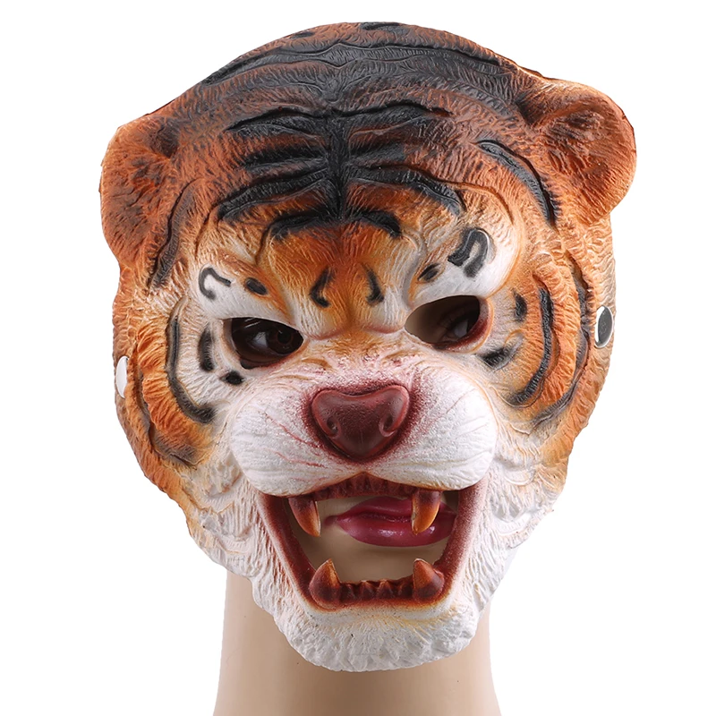 Маскарадный костюм на Хэллоуин; Вечерние Маски с изображением животных; маска с изображением волка; Карнавальная маска с изображением обезьяны и тигра; товары для Хэллоуина