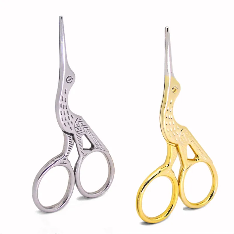 

1Pcs Metal Art Scissors Embroidery Sewing Tool Shears Cross Stitch Animal Crane Shape Scissors for DIY Needlework for Sewing-S