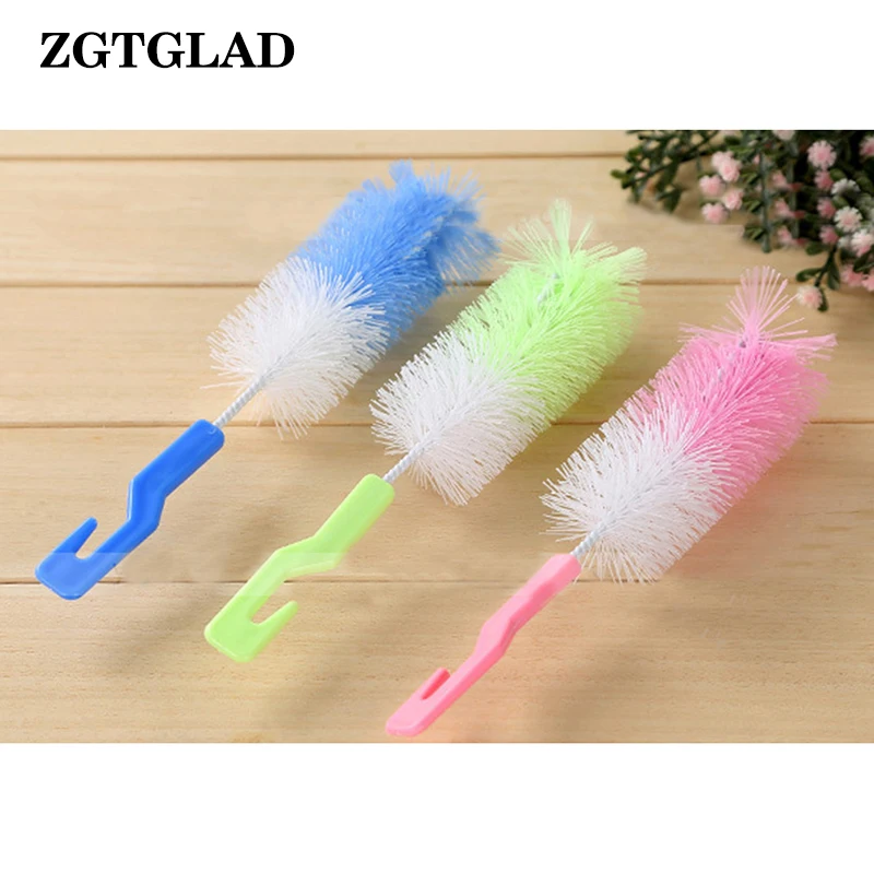ZGTGLAD 1pcs Random Color Useful Bottle Clean Brush Great Kitchen Clean