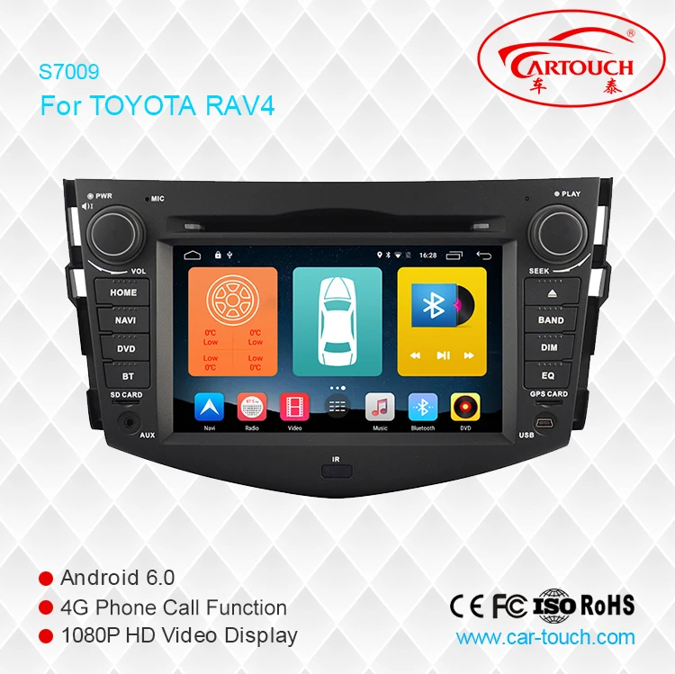 Perfect Cartouch 2Din 7inch Car DVD Player for TOYOTA RAV4 2008~2012 Car Stereo GPS Navigation Bluetooth iPod Radio FM AM RDS Free Map 1