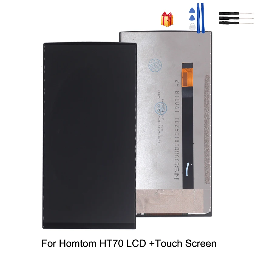 

Original For HOMTOM HT70 LCD Display Touch Screen Digitizer For HOMTOM HT70 Display LCD Phone Parts Screen Free Tools
