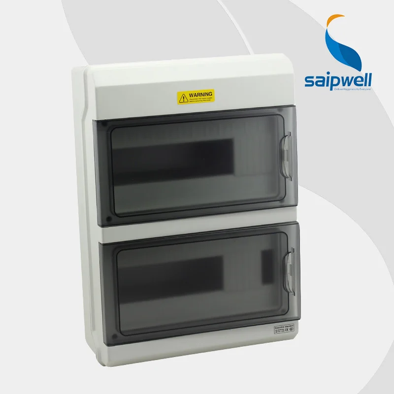 Saipwell 2014 Hot IP66 Circuit Breaker Box 24 Ways Waterproof PC Outdoor Distribution Box 380 273