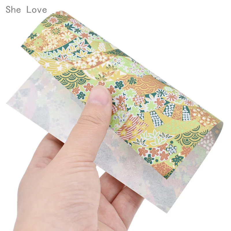 She Love случайный узор 20 листов японское оригами Бумага Цветок Цветочный скрапбук бумага ручной работы складные бумажные декоративные поделки