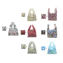 1 шт. Милая дорожная складная сумка для хранения продуктов Многоразовые Сумки для покупок с принтом