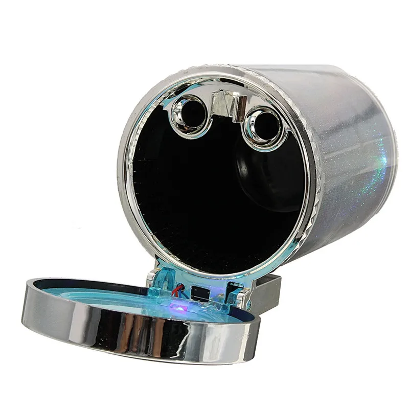 Car Ashtray Color Auto Portable Car Travel LED Light Lamp Cigarette