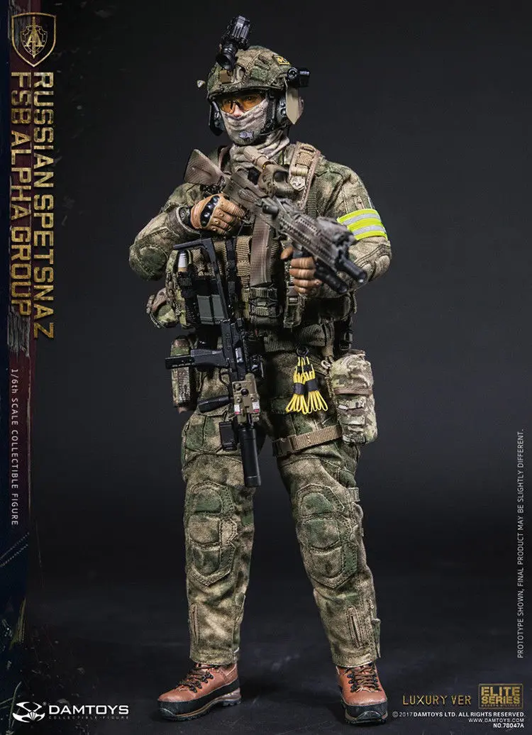 1//6 DAMTOYS 78047A Russian Spetsnaz FSB Alpha Group Figure Model Collection