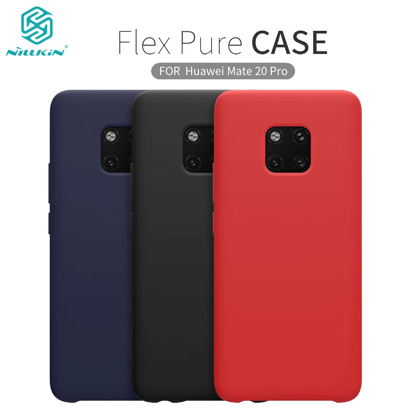

NILLKIN Flex Pure Case for Huawei Mate 20 Pro/ Mate20 Luxury Liquid Silicone Rubber Shockproof Cover for Huawei Mate20 Pro Case