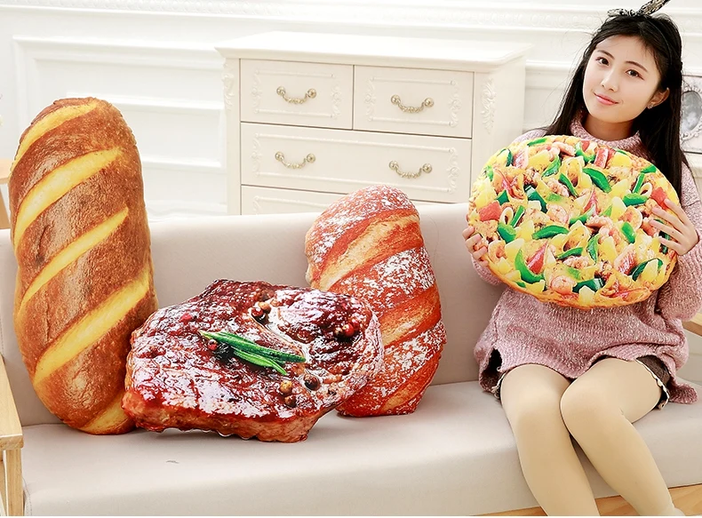 Креативная подушка для супа и с имитацией масла спины офиса дома|backrest pillow|print
