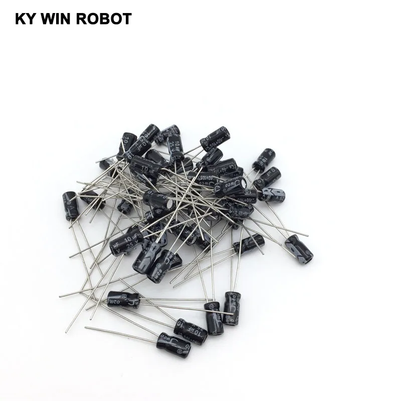10pcs 10uF 25V 6.3x11mm TEAPO SB 25V10uF Aluminum Electrolytic capacitor