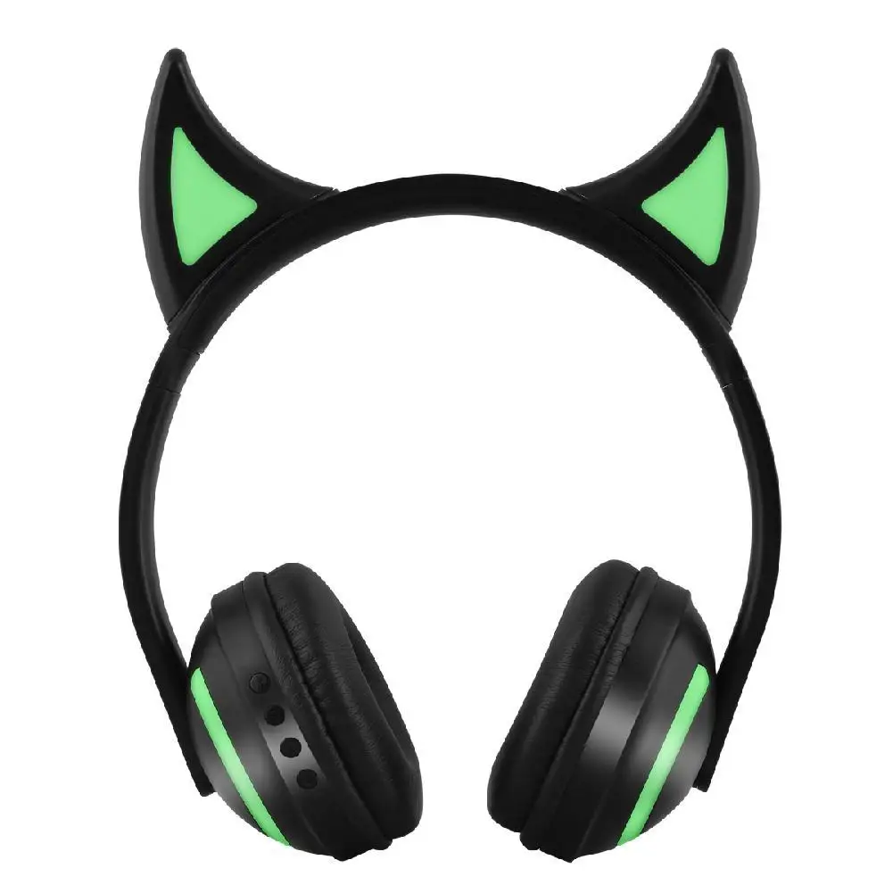EastVita милые Bluetooth наушники с животными женские светящиеся кошачьими ушками