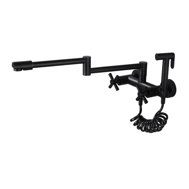 

2018 new black bidet spray sprayer hot and cold mixer water kitchen sink faucet and bidet spray faucet shower set all copper