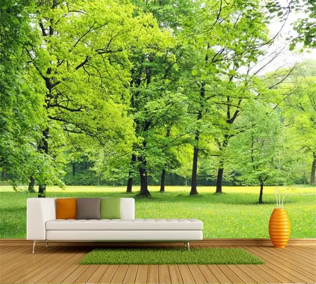 3d room wallpaper custom mural non woven wall sticker spring green