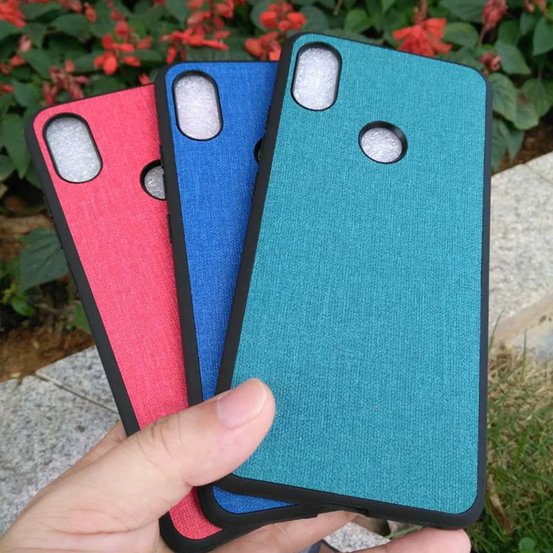 Противоударный чехол для Xiaomi Redmi S2 Y2 роскошная тканевая сумка силиконовый