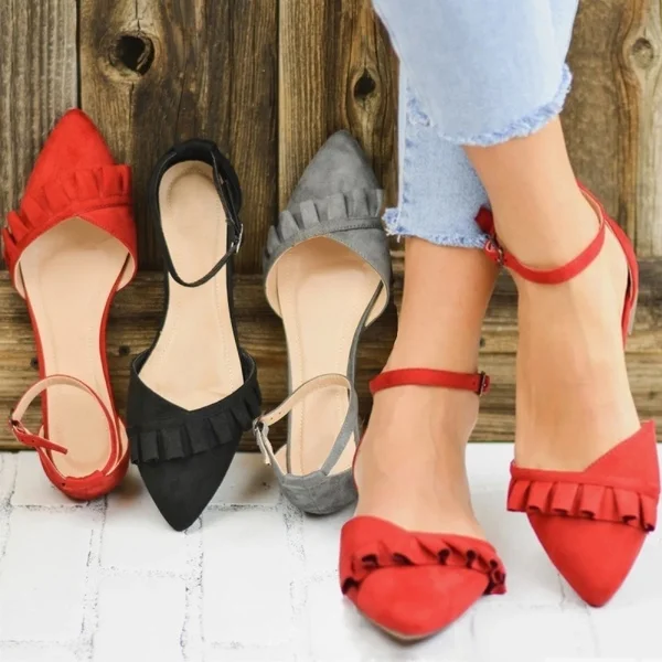 

N Women Summer Slippers Macrame Sandals Pointed Toe Sandals Women Flat Casual Shoes