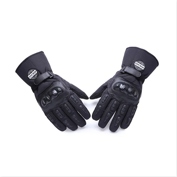 Горячие Зимние мотоциклетные перчатки теплые водонепроницаемые ветрозащитные перчатки водонепроницаемые Guantes Moto Alpine Motocross Stars - Цвет: Black