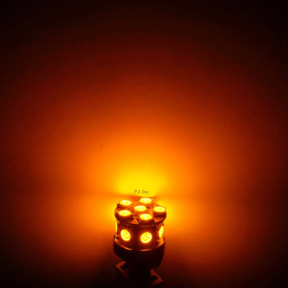 

PA LED 2PCS x 13SMD 1156 BAU15S 5050 LED Car Auto Motorcycle Turn Sidelight Signal Light Lamp Bulb Amber Yellow