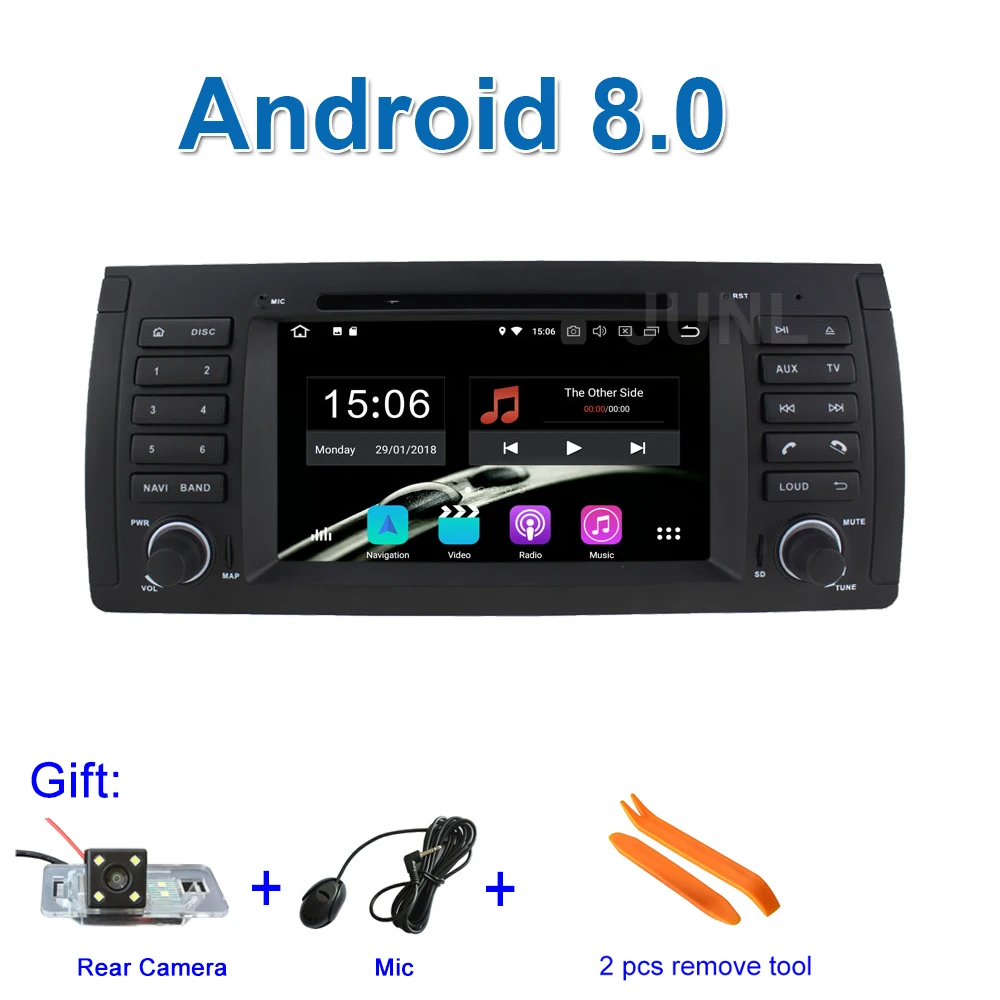 

4 GB RAM Android 8.0 Car DVD Player for BMW E39 E53 with Radio WiFi Bluetooth GPS Navigation