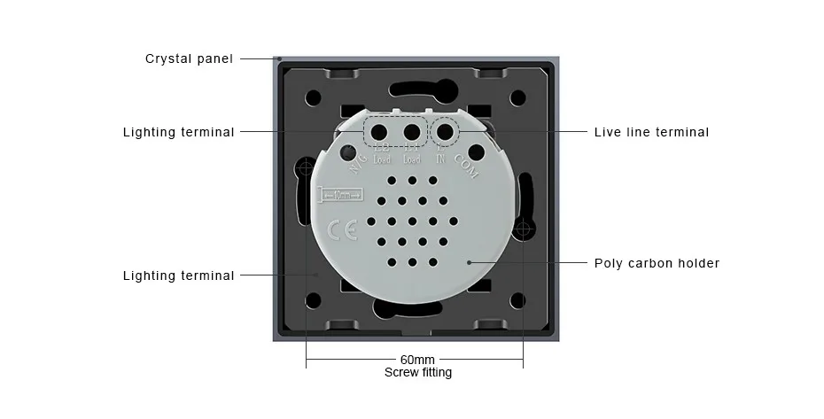 Livolo VL-C702SR-15, Touch дистанционный переключатель, 2 банды 2 way, AC 220~ 250 В+ светодиодный индикатор, VL-C702SR-15, мини-пульт не включены