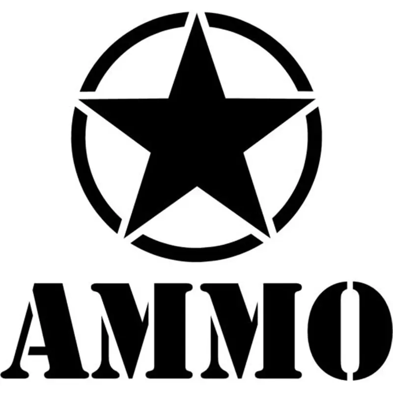 Buy 16CM*15CM Army Star Ammo Decal Car Stickers