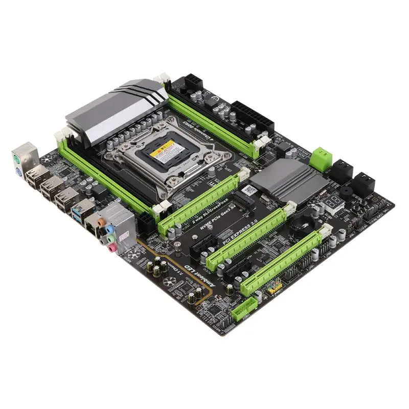 Процессор X79 Turbo moederbord LGA2011 ATX USB3.0 SATA3 PCI E NVME M.2 SSD|Материнские платы| |
