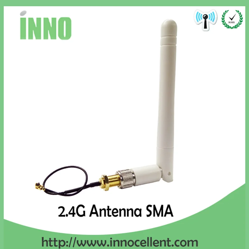 imágenes para 2.4 GHz antena 3dBi SMA Macho Antena Wifi + Cable de Extensión Pigtail Cable IPX a RP-SMA Conector Macho Pin imágenes para 2.4 GHz antena 3dBi SMA Macho Antena Wifi + Cable de Extensión Pigtail Cable IPX a RP-SMA Conector Macho Pin