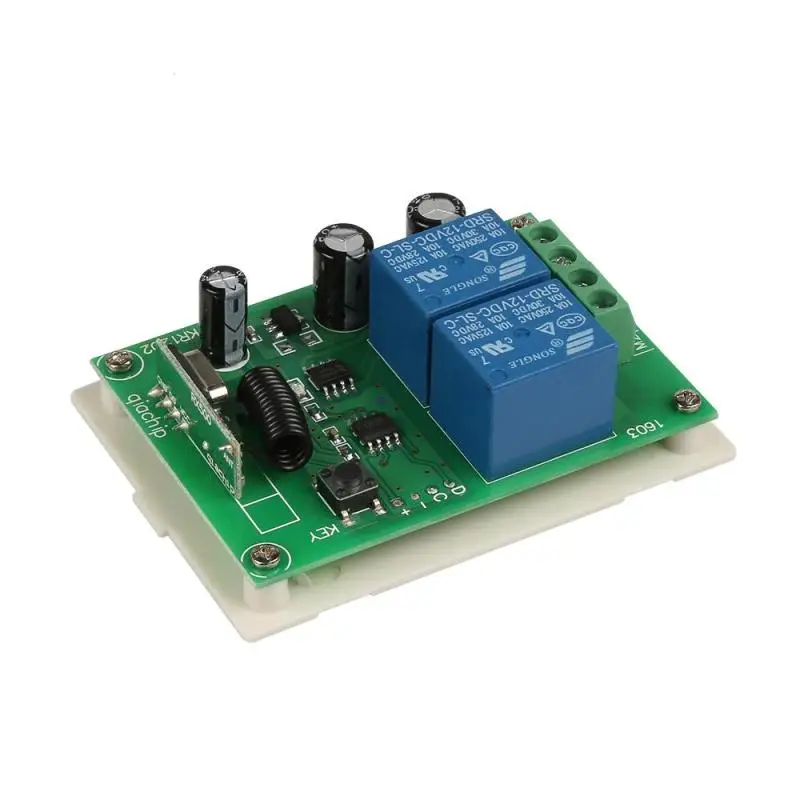 

433 Mhz Wireless Remote Control light Switch DC 12V 10A 2CH relay 433Mhz Receiver Module For learning code 1527 Transmitter H2