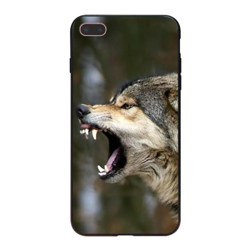 MaiYaCa angry Animal wolf высококачественный чехол для телефона iPhone 8 8plus 7 7plus 6 6S Plus X XS XR XSMax 5 5S SE Coque Shell