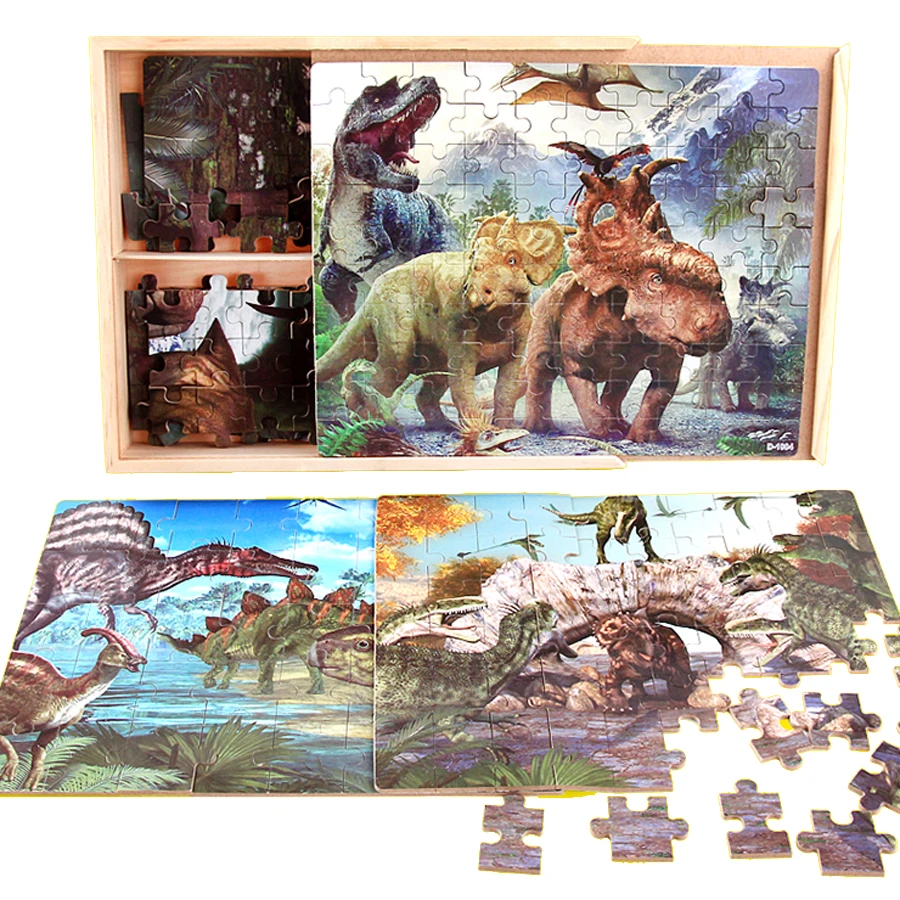 

Kids Children Wooden Jigsaw Puzzle Toys Learning Educational Toys Knutselen Kinderen Brain Teaser Brinquedos Logic Game 60D0051