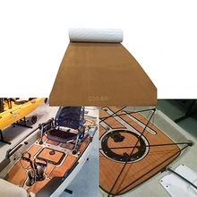 2400*1200*6 мм EVA синтетический настил из тика настил для яхты пол морской пол самоклеящийся ковер сплошной цвет коричневый часть яхты