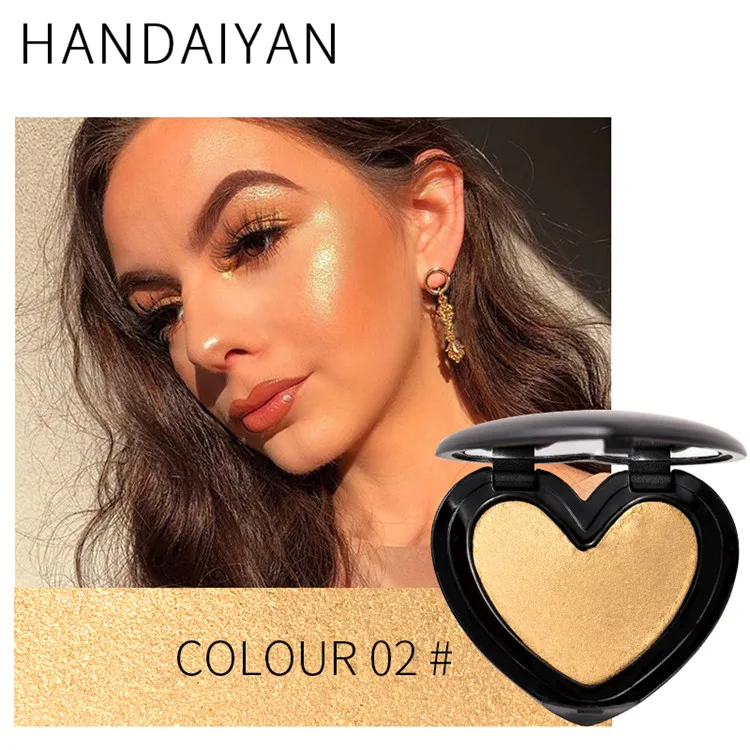 HANDAIYAN Highlighter Facial Bronzers Palette Makeup Facial Concealer Foundation Illuminator Highlight Cosmetics - Цвет: 2