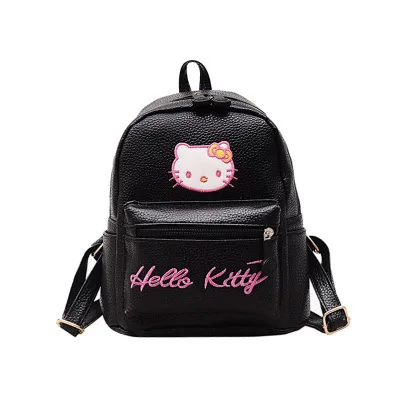 5%-10% кожаный мини-рюкзак hello kitty, милые сумки на плечо для девушек, повседневные женские рюкзаки из искусственной кожи, школьные сумки для девочек - Цвет: B