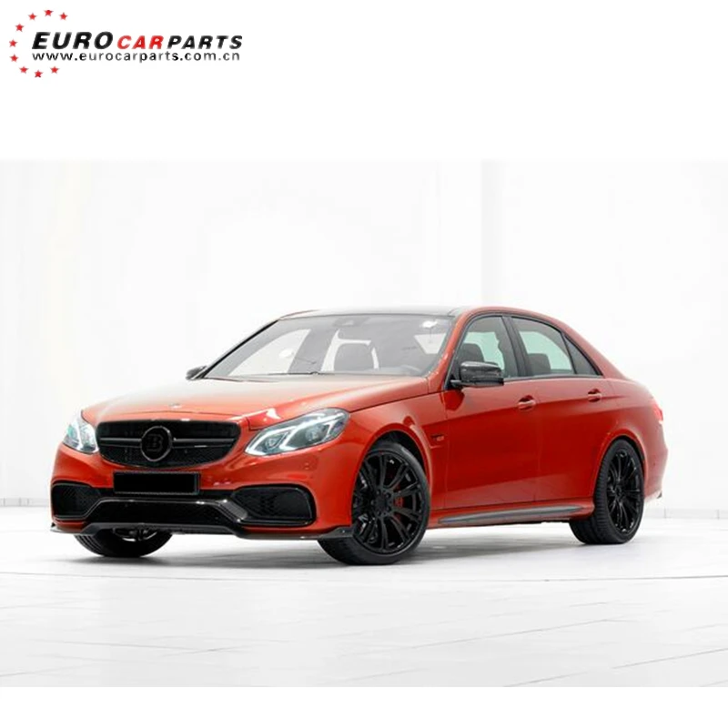 E63 углеродное волокно части, пригодный для E-класс W212 E63-2016year B-Стиль B850 углеродное волокно спереди губы и E63 диффузор