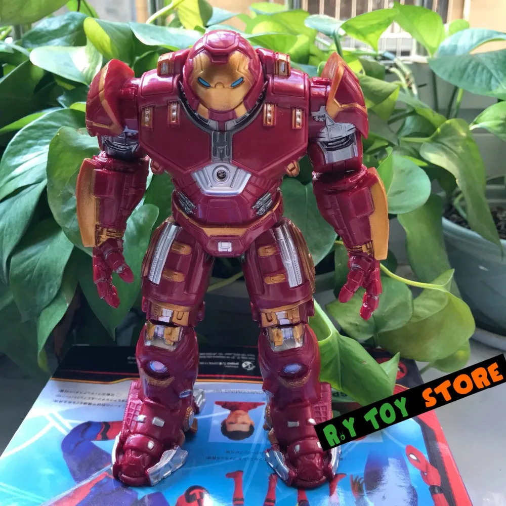 Marvel Avengers Infinity War Hulkbuster Iron Man Spiderman Model Anime Figures Action Figure Toys for children With LED light Marvel Avengers Infinity War Hulkbuster Iron Man Spiderman Model Anime Figures Action Figure Toys for children With LED light