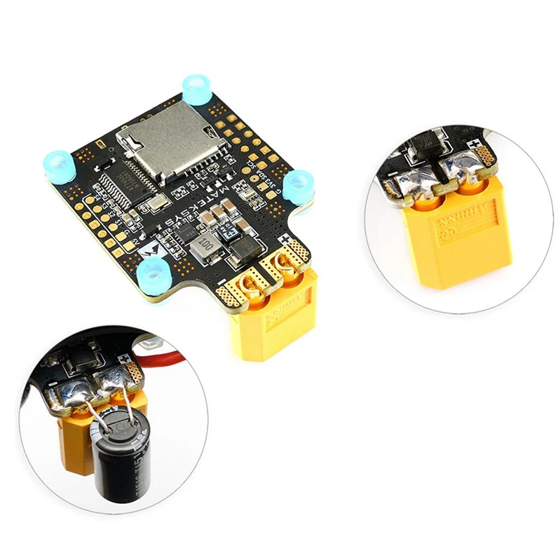 Matek Systems BetaFlight F405-CTR Контроллер полета встроенный PDB OSD 5 V/2A BEC ток Сенсор для дрона с дистанционным управлением для дистанционно управляемого мультикоптера