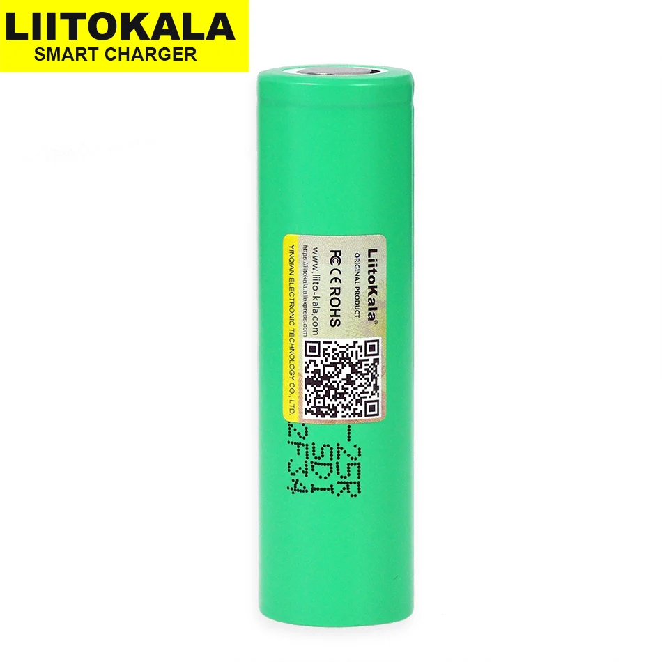 

4pcs LiitoKala For 18650 2500mAh Rechargeable Battery INR1865025R 3.6V discharge 20A dedicated For E-cigarette batteries