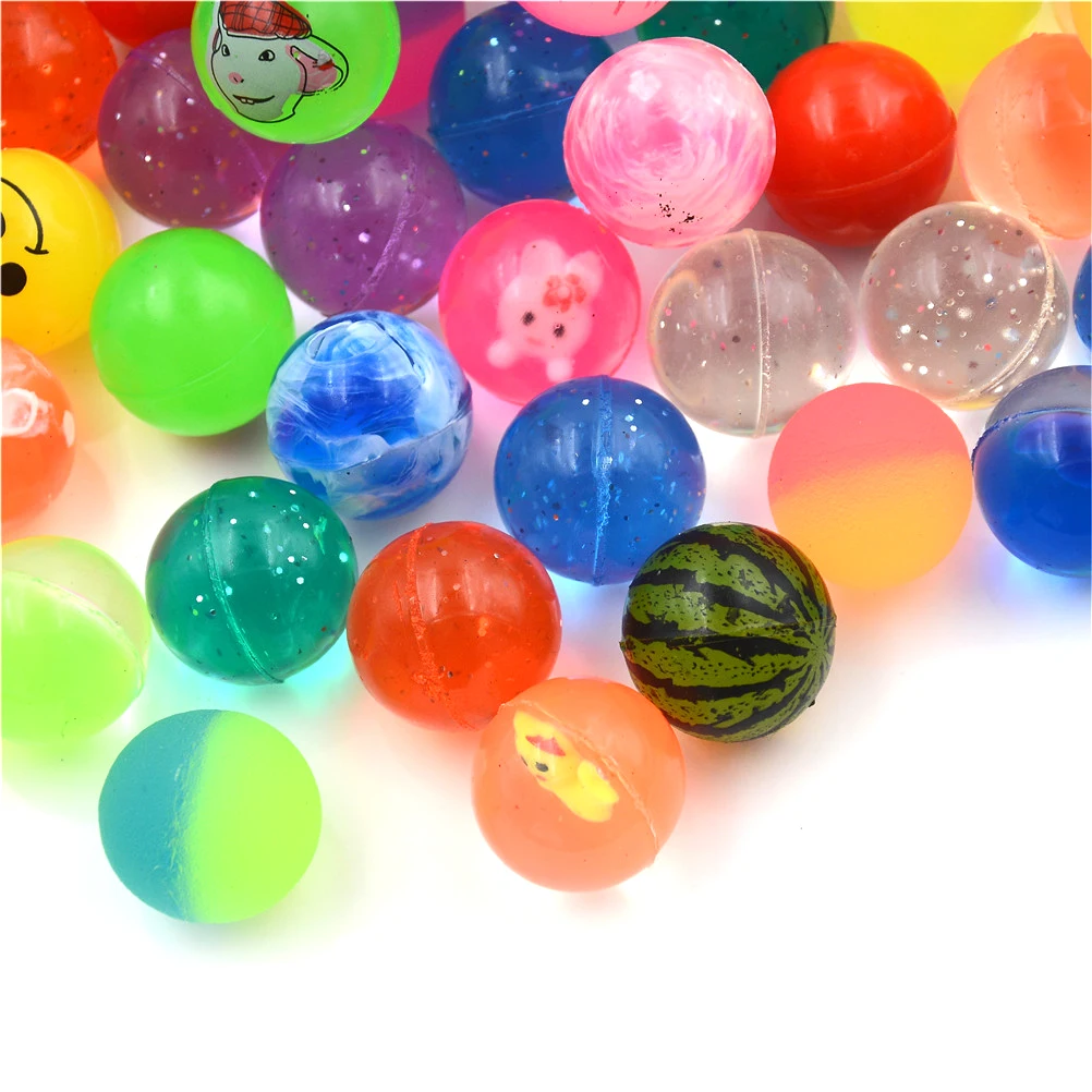 10 шт./лот детская эластичный резиновый мяч воды поплавок игрушки смешанные отскакивая Для детей пинбол надувные игрушки