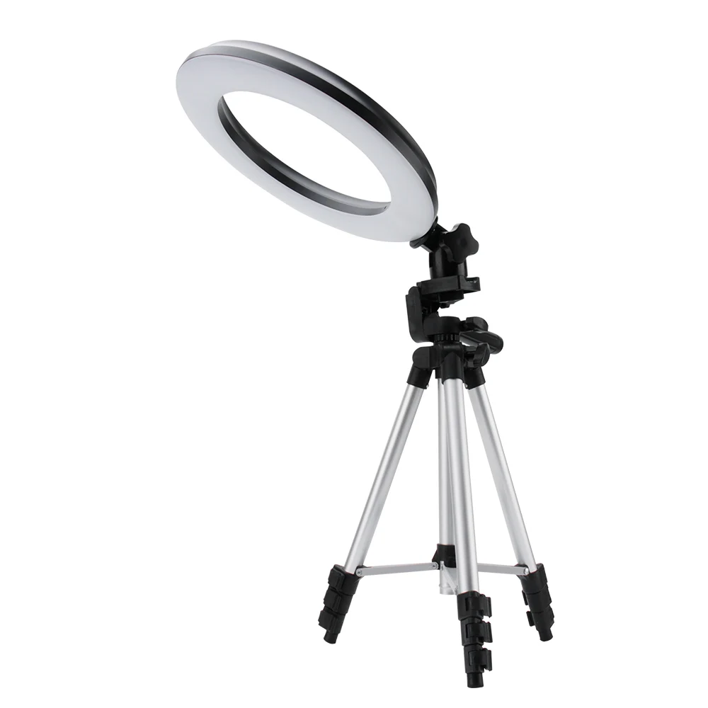 

BORUiT 10" Dimmable SMD LED Studio Camera Ring Light 18W Photography Photo Video Fill Ring Light with Tripod for Canon Makeup