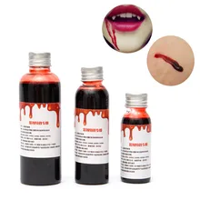 Halloween ultra realistic fake blood simulation of human vampire human hematopoietic props cos vomiting edible pulp