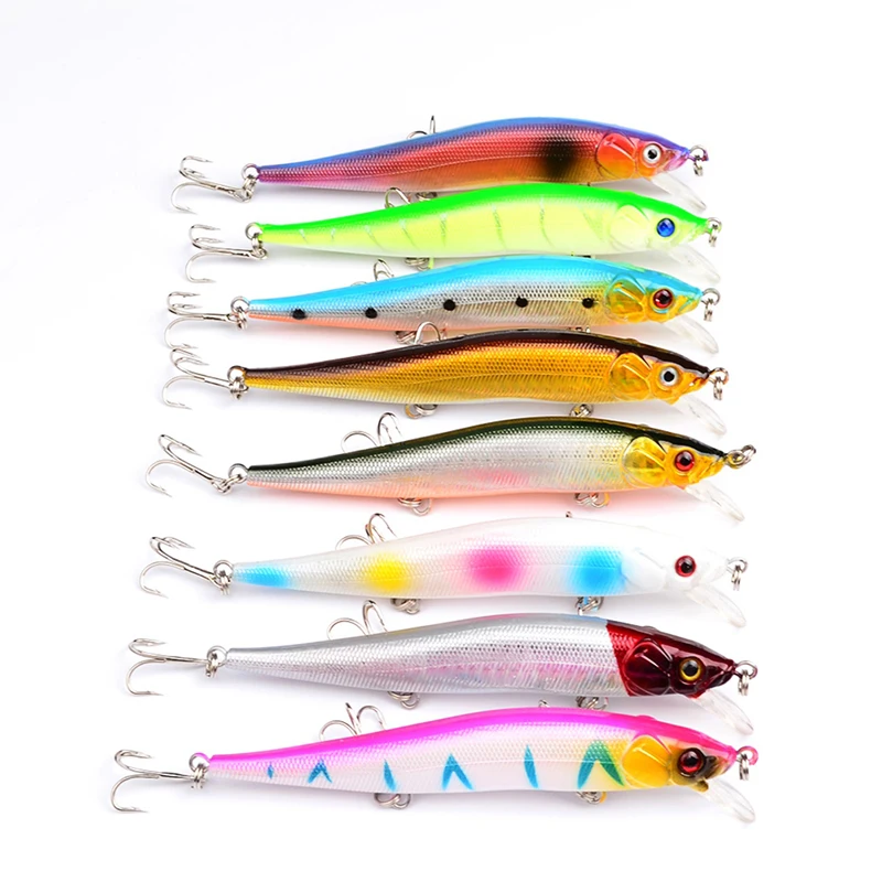 

Fishing Lures Fishing Tackle 4.7"-11.93cm/13.07g-0.47oz Fishing Bait 3 Hook 6# Treble Hook 1PC 8 Color