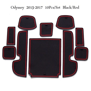

Automobile Gate Slot Pad For Honda Odyssey 2015 2016 2017 Dust Mats Non-Slip Cup Mats Auto Accessories Door Pad