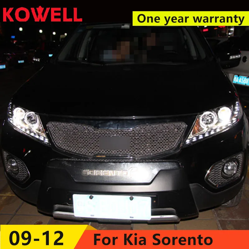 Стайлинг автомобиля KOWELL для Kia Sorento фары светодиодный ные DRL линзы двойной луч H7 HID