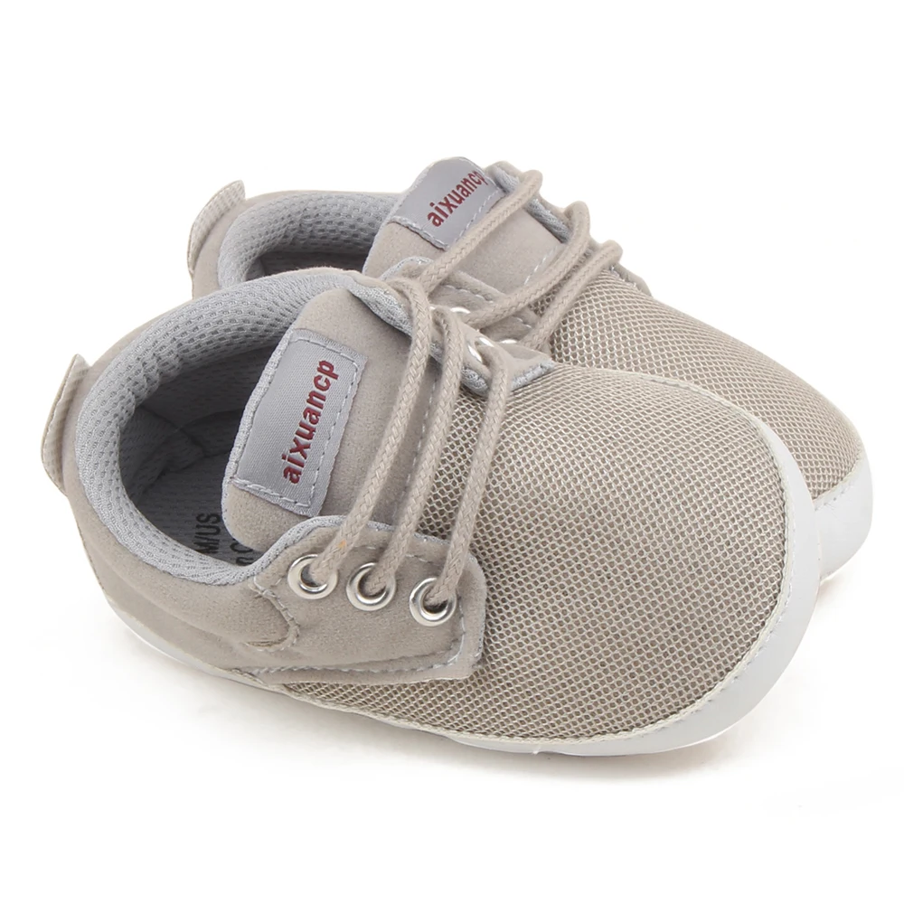 Новорожденный обувь для мальчика первые ходунки весна осень малыш мальчик мягкая подошва обувь Младенческая обувь тканевая 0-18 месяцев